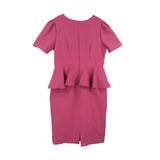 Dress Code เดรสแต่งระบายเอวแขนสั้น | Ruffle Dress with Short Sleeves สีแดง