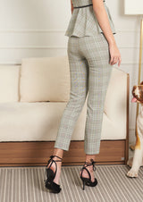 Lady Plus กางเกงลายสก๊อต | Checked Pants (5167183986828)