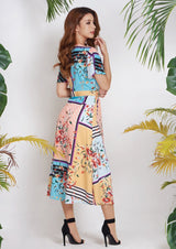 เลดี้พลัส Lady Plus เดรสคอป้ายหน้า | Crossover Neckline Dress Dress www.ladyplus.co.th (4945227612300)