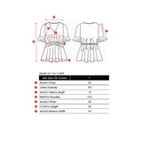 Lady Plus เสื้อชีฟองลายดอกไม้คอวีแต่งระบาย | Floral Print Ruffle Blouse with V-Neck สีพีช