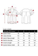 เลดี้พลัส Lady Plus เสื้อชีฟองแขนระบาย | Chiffon Blouse with Ruffled Sleeve Blouse www.ladyplus.co.th (4945218699404)