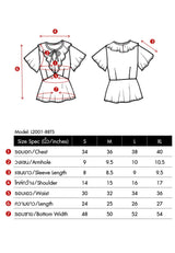 เลดี้พลัส Lady Plus เสื้อลายดอกคอระบาย | Floral Print Blouse with Ruffle Neck Blouse www.ladyplus.co.th (4945229349004)