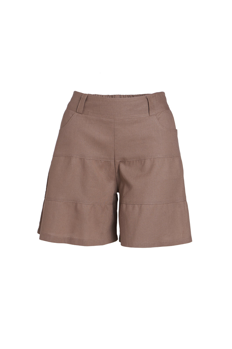 Lady Plus กางเกงขาสั้นเอวสม๊อค | Shorts with Elastic Waist