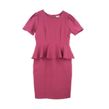 Dress Code เดรสแต่งระบายเอวแขนสั้น | Ruffle Dress with Short Sleeves สีแดง