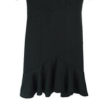 Dress Code เดรสคอกลมแขนสั้นตัดต่อเฉียง | Short Sleeve Dress สีดำ
