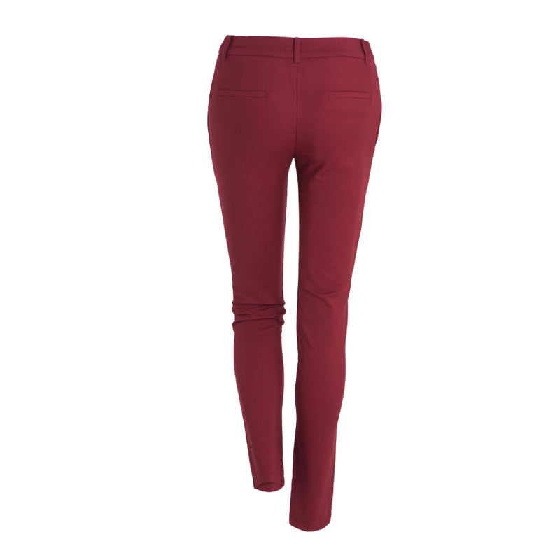 Lady Plus กางเกงขายาว | Long Pants 3002PL สีแดงไวน์