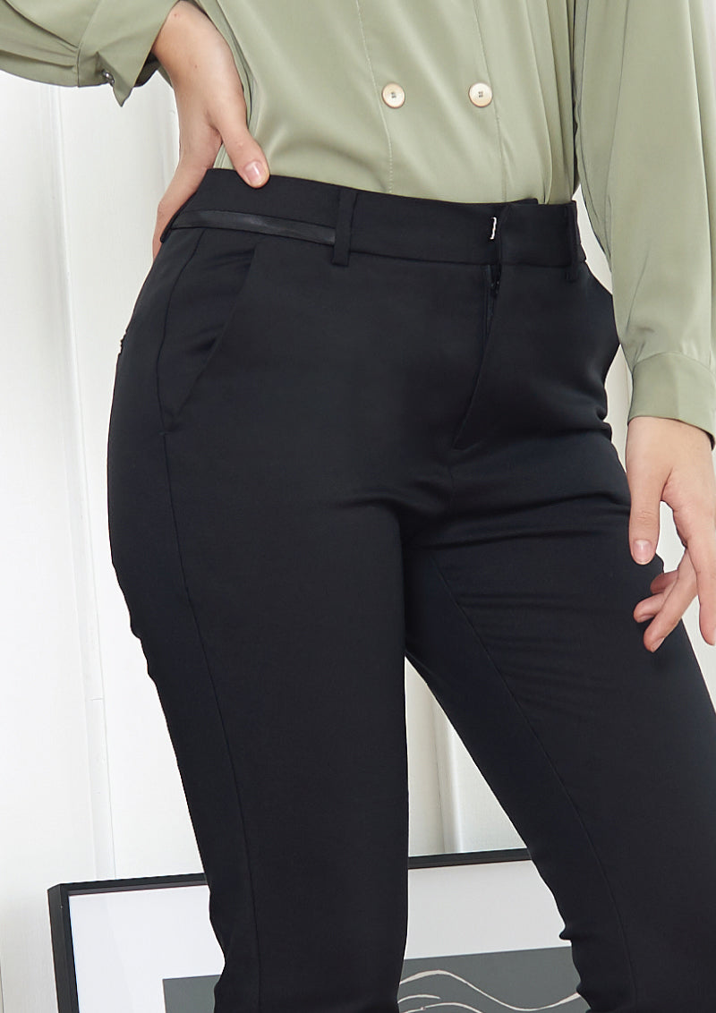 Lady Plus กางเกงขายาว | Long Pants 6065PL สีดำ