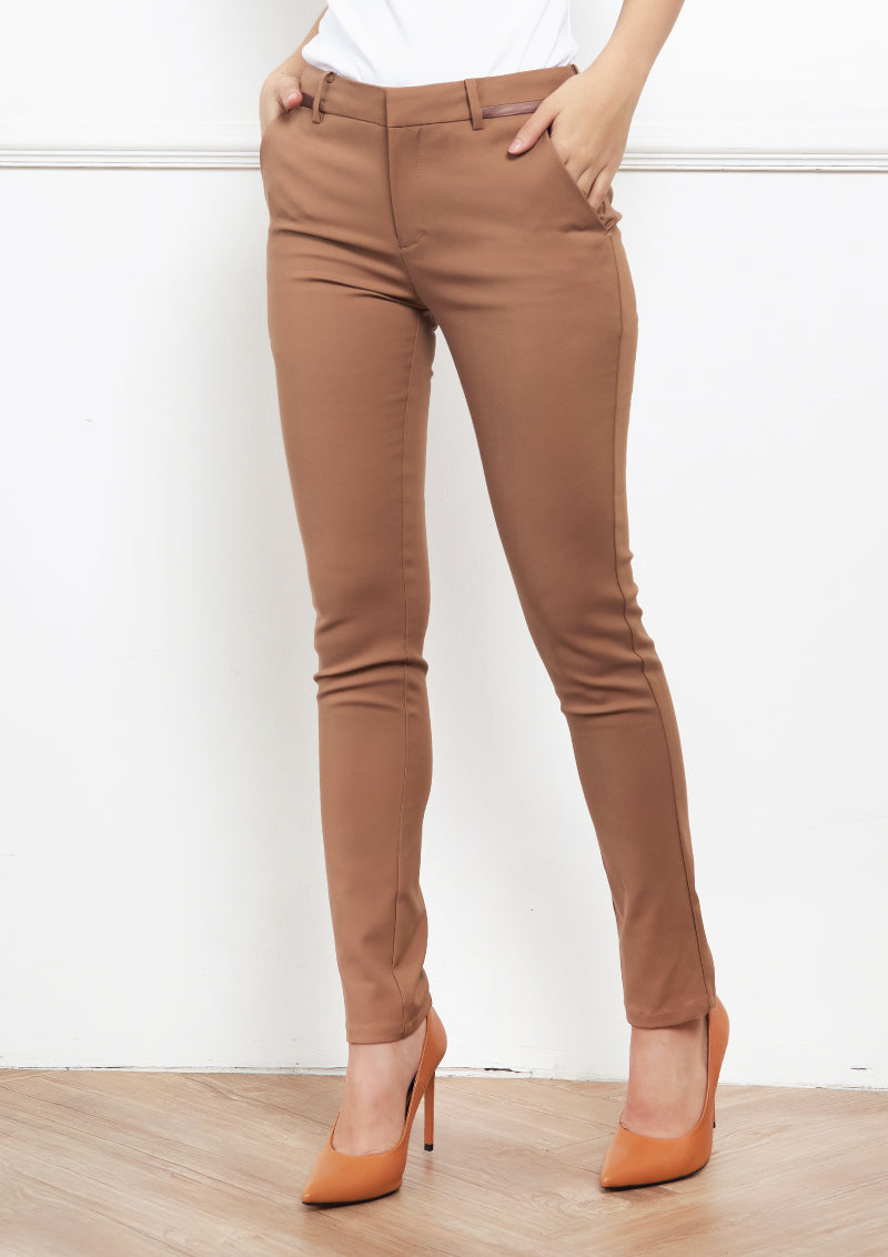 Lady Plus กางเกงขายาว | Long Pants 6065PL สีน้ำตาล