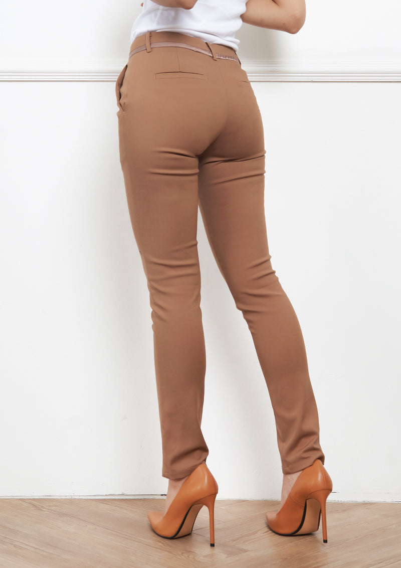 Lady Plus กางเกงขายาว | Long Pants 6065PL สีน้ำตาล