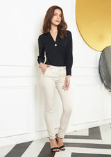 Lady Plus กางเกงขายาว | Long Pants 6065PL สีครีม