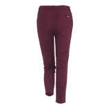 Lady Plus กางเกงขายาว 7 ส่วน | Cropped Pants 6072PM สีแดงเชอร์รี่