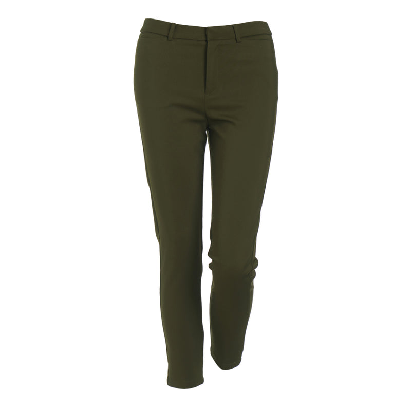 Lady Plus กางเกงขายาว 7 ส่วน | Cropped Pants 6072PM สีเขียว