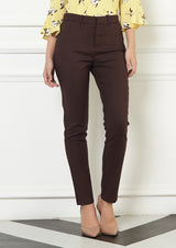 Lady Plus กางเกงขายาว | Long Pants 6085PL สีน้ำตาลโกโก้