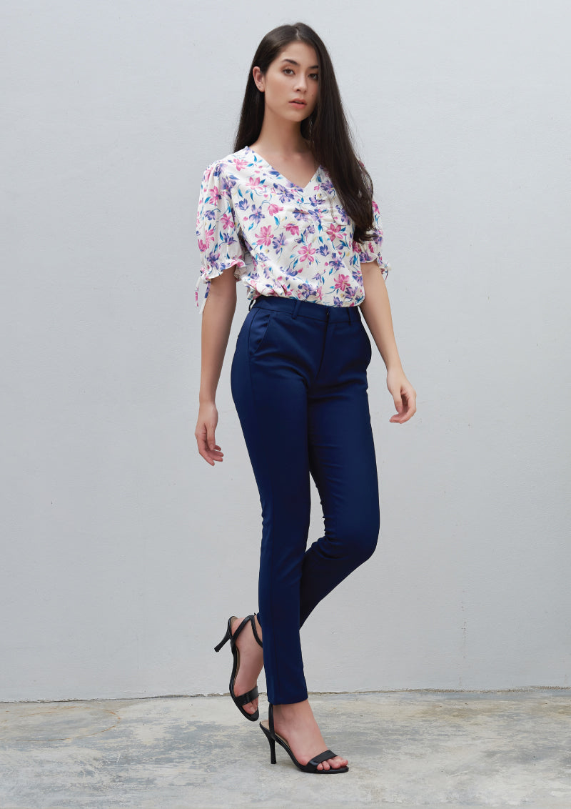 Lady Plus กางเกงขายาว | Long Pants 7032PL สีกรมท่า