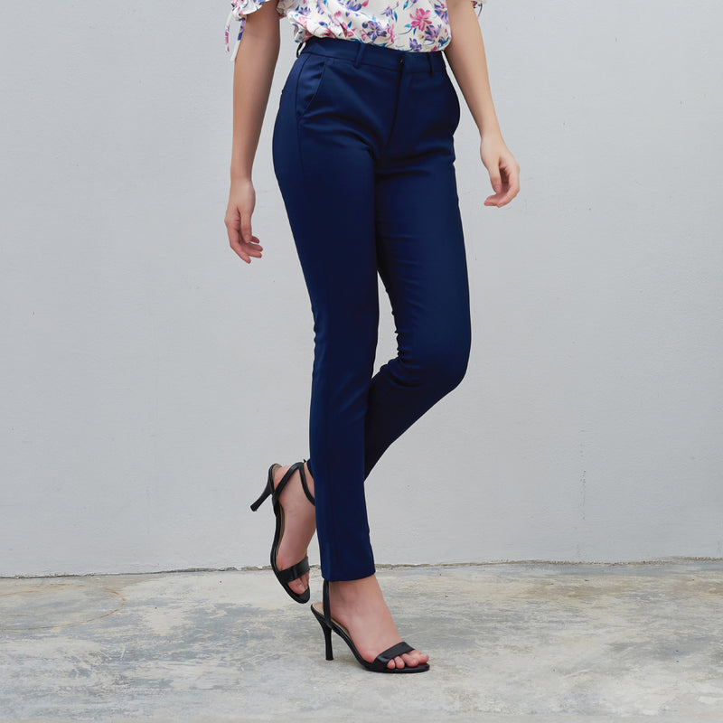 Lady Plus กางเกงขายาว | Long Pants 7032PL สีกรมท่า