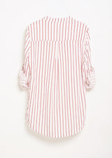Lady Plus เสื้อคอวีลายริ้วแขนยาว | Striped Blouse with Long Sleeves (5158489882764)