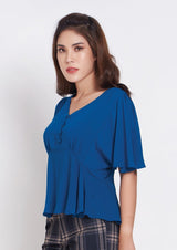 เลดี้พลัส Lady Plus เสื้อชีฟองคอวี | Chiffon V-Neck Blouse Blouse www.ladyplus.co.th (4945224827020)