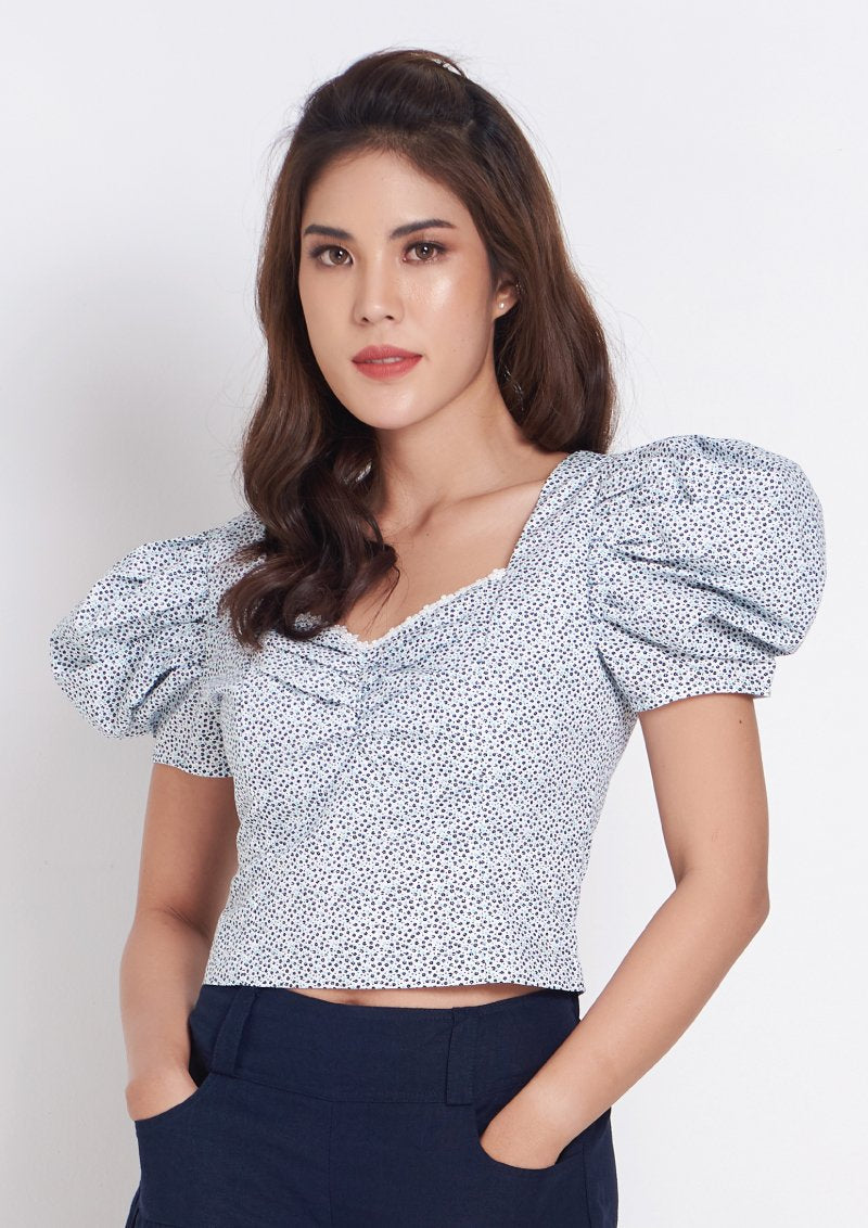 เลดี้พลัส Lady Plus เสื้อแขนตุ๊กตา | Puff Sleeve Blouse Blouse www.ladyplus.co.th (4945226170508)