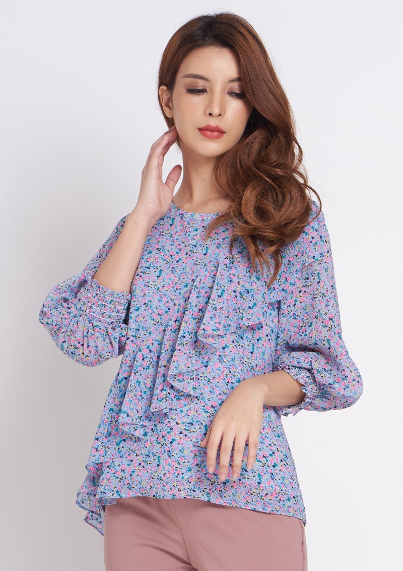 เลดี้พลัส Lady Plus เสื้อแต่งระบาย | Ruffle Blouse Blouse www.ladyplus.co.th (4945222402188)