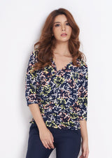 เลดี้พลัส Lady Plus เสื้อยืดตกถ่วงข้าง | Knitted Top with Draped Detail Blouse www.ladyplus.co.th (4945217454220)