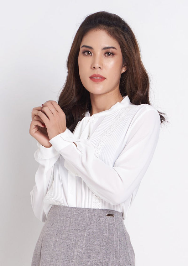 เลดี้พลัส Lady Plus เสื้อชีฟองแขนยาว | Long Sleeve Chiffon Blouse Blouse www.ladyplus.co.th (4945229447308)