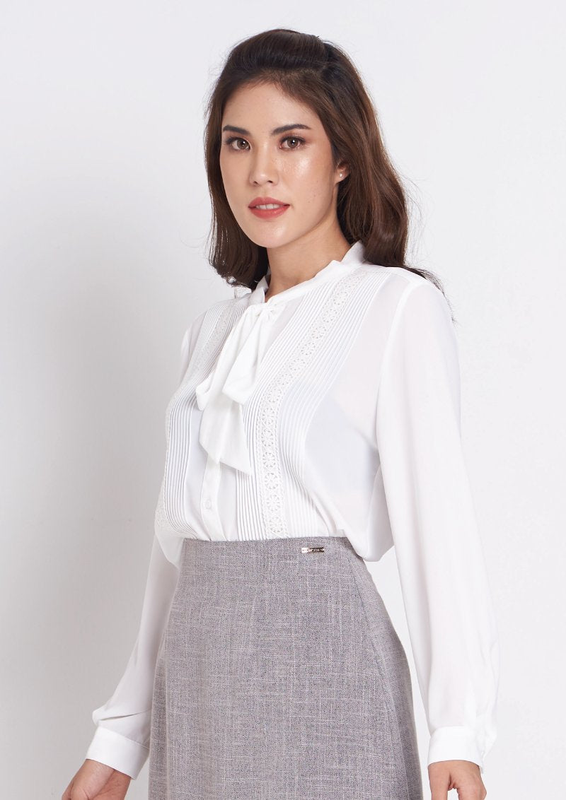 เลดี้พลัส Lady Plus เสื้อชีฟองแขนยาว | Long Sleeve Chiffon Blouse Blouse www.ladyplus.co.th (4945229447308)