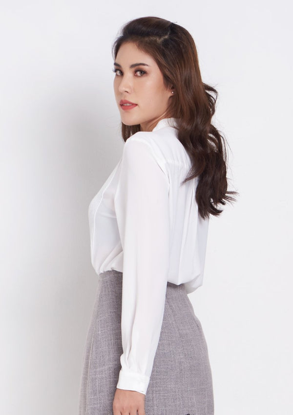 เลดี้พลัส Lady Plus เสื้อชีฟองแขนยาว | Long Sleeve Chiffon Blouse Blouse www.ladyplus.co.th (4945229447308)