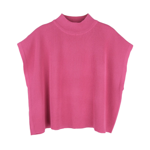 Lady Plus เสื้อถักนิตทรงโคร่ง | Oversized Knit Top สีชมพู