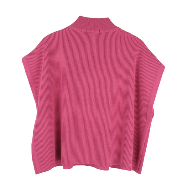 Lady Plus เสื้อถักนิตทรงโคร่ง | Oversized Knit Top สีชมพู