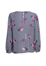 Ohayo เสื้อแขนยาวลายสก๊อต | Long Sleeve Check Print Blouse (5120728694924)