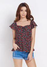 Ohayo เสื้อลายเชอร์รี่ | Cherry Print Blouse Blouse Ohayo Plus โอฮาโย โอฮาโยพลัส โอฮาโย่ โอฮาโย่พลัส (5087234523276)