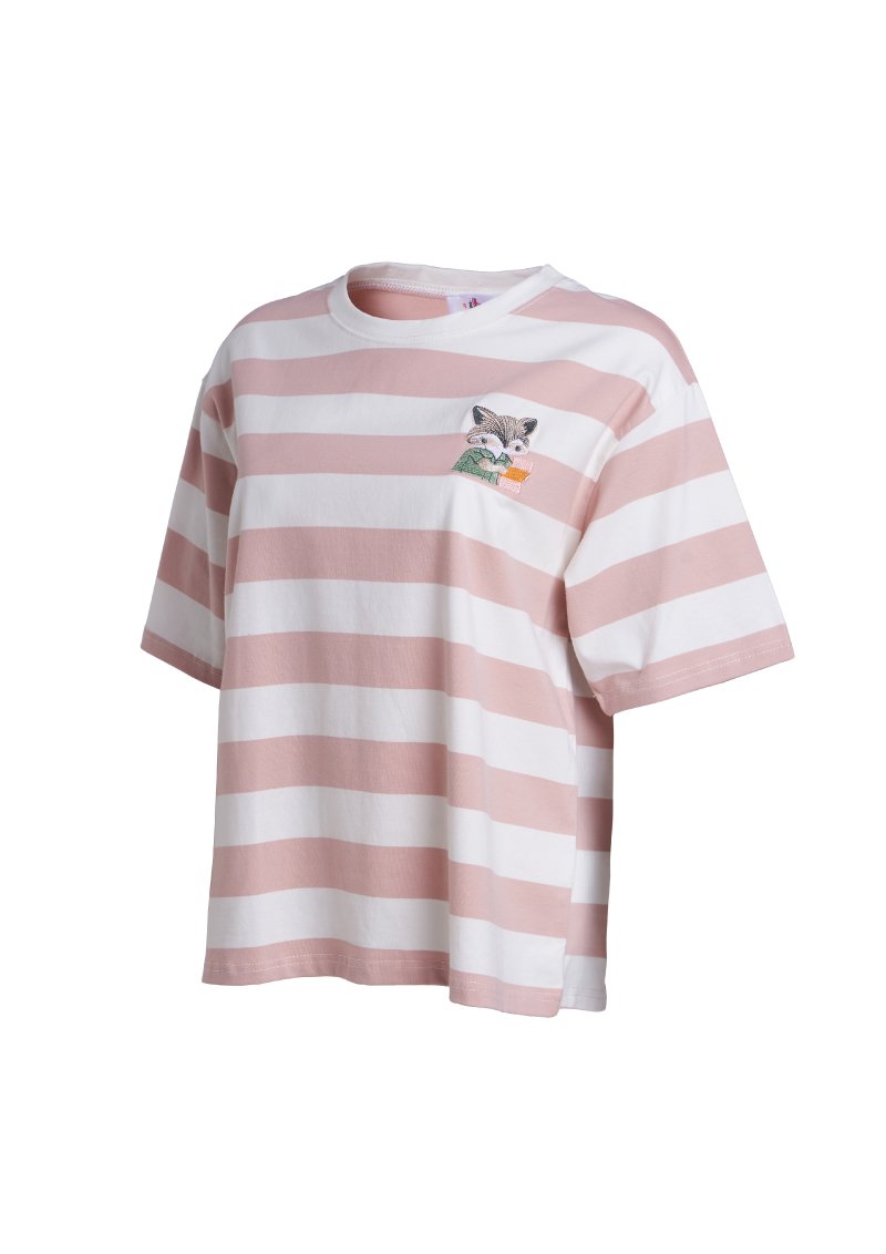 Ohayo เสื้อยืดลายริ้ว | Striped T-Shirt T-Shirt Ohayo Plus โอฮาโย โอฮาโยพลัส โอฮาโย่ โอฮาโย่พลัส (5111383949452)