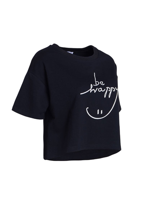 Ohayo เสื้อยืดพิมพ์ลาย Happy | Letter Print T-Shirt T-Shirt Ohayo Plus โอฮาโย โอฮาโยพลัส โอฮาโย่ โอฮาโย่พลัส (5111384539276)