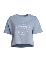 Ohayo เสื้อยืดพิมพ์ลาย Happy | Letter Print T-Shirt F เทา | Grey T-Shirt Ohayo Plus โอฮาโย โอฮาโยพลัส โอฮาโย่ โอฮาโย่พลัส (5111384539276)