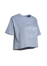 Ohayo เสื้อยืดพิมพ์ลาย Happy | Letter Print T-Shirt T-Shirt Ohayo Plus โอฮาโย โอฮาโยพลัส โอฮาโย่ โอฮาโย่พลัส (5111384539276)